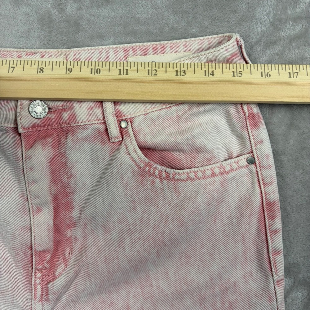 PacSun Mom Jeans Sz 29 Pink Distressed Straight Leg Acid Wash Cotton Edgy Summer - Picture 4 of 15